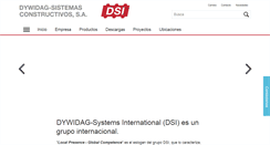 Desktop Screenshot of dywidag-sistemas.com