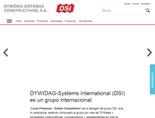 Tablet Screenshot of dywidag-sistemas.com